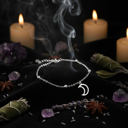 Silver Moon Bracelet Sorceress Sanctuary