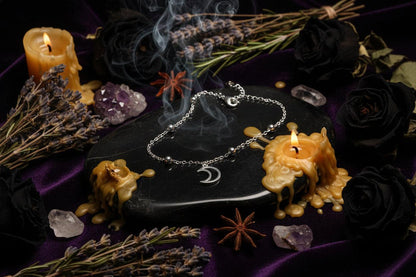 Silver Moon Bracelet Sorceress Sanctuary