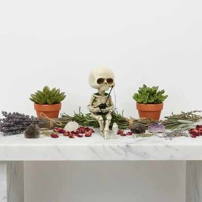 Skeleton Fishing Ornament - Sorceress Sanctuary White