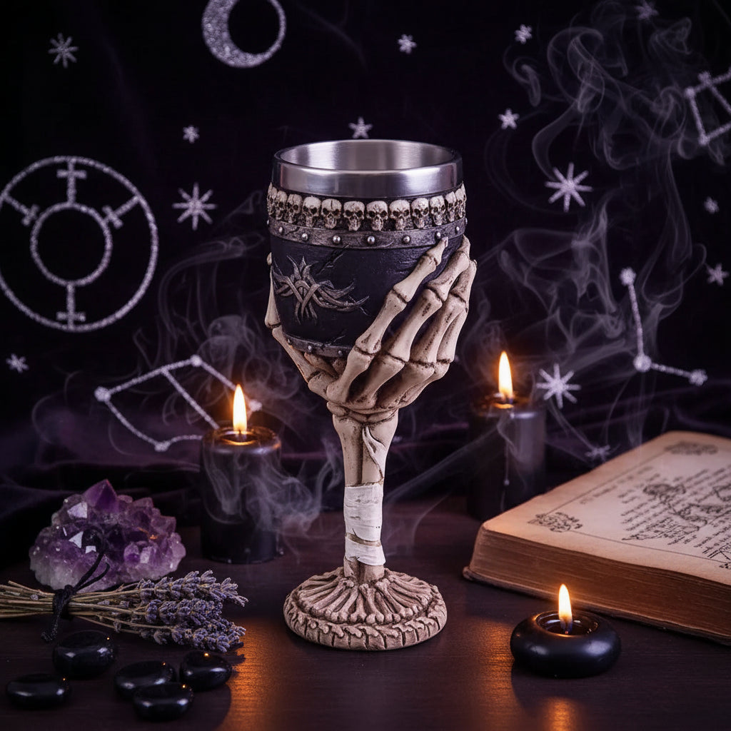 Skeleton Hand Goblet - Sorceress Sanctuary Brown / 101 200ml