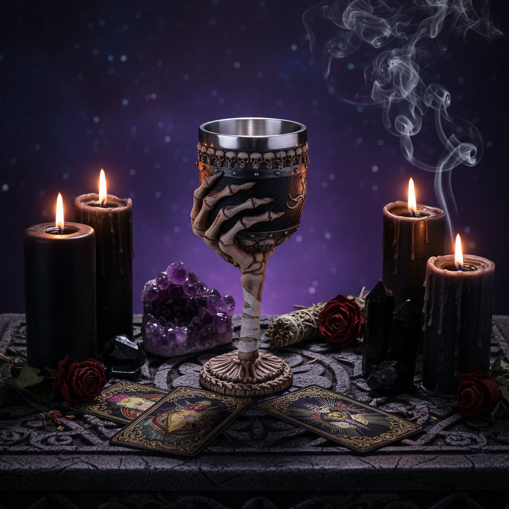 Skeleton Hand Goblet - Sorceress Sanctuary Brown / 101 200ml