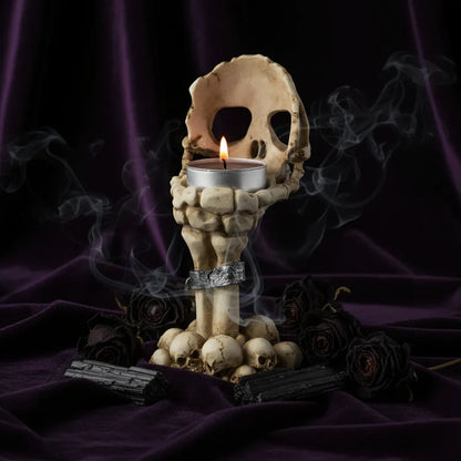 Skull Candle Holder - Sorceress Sanctuary Beige