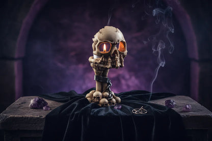 Skull Candle Holder - Sorceress Sanctuary Beige