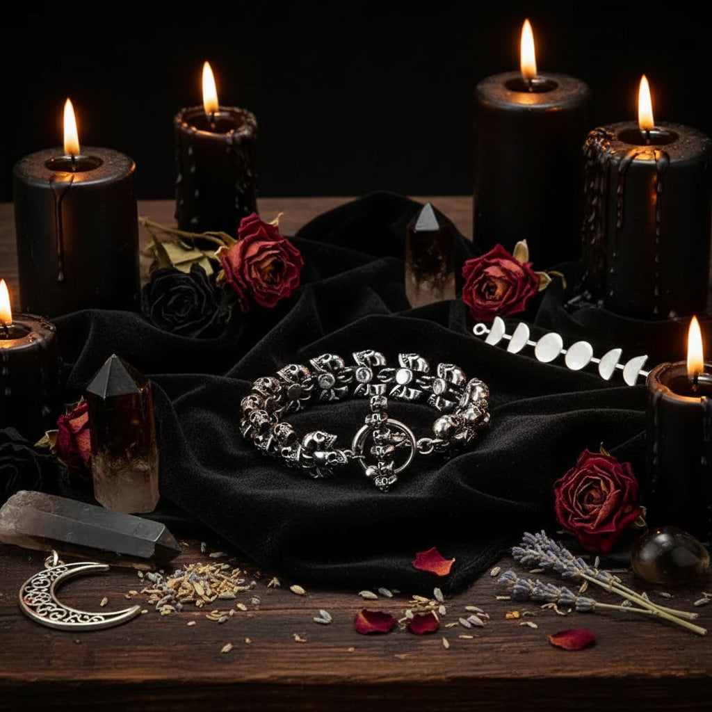 Vintage Gothic Punk Bracelet Sorceress Sanctuary