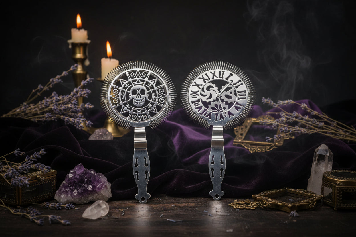 Skull Cocktail Strainer - Sorceress Sanctuary Silver Windmill-Silver Skull-Silver Scorpion