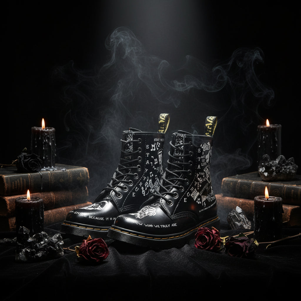 Graffiti Boots - Sorceress Sanctuary Black / 35-Black / 36-Black / 37-Black / 38-Black / 39