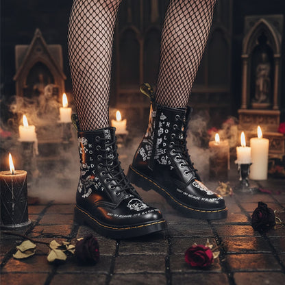 Graffiti Boots - Sorceress Sanctuary Black / 35-Black / 36-Black / 37-Black / 38-Black / 39