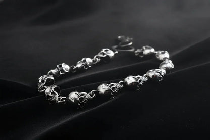 Goth Skull Metal Chain - Sorceress Sanctuary Black