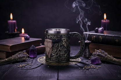 Skull Mug - Sorceress Sanctuary Black