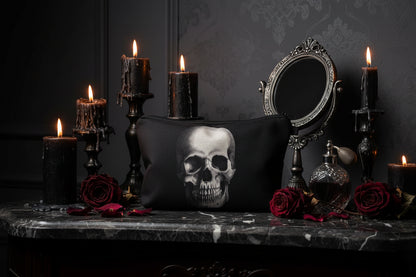 Makeup Bag for Women - Skull Design Storage Pouch Sorceress Sanctuary