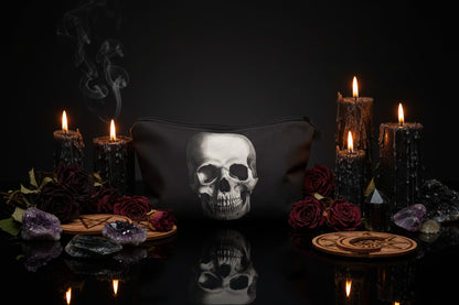 Makeup Bag for Women - Skull Design Storage Pouch Sorceress Sanctuary