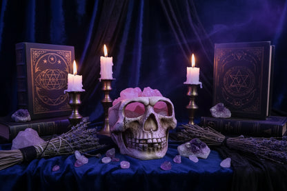 Skull Rock Lamp - Sorceress Sanctuary Warm light