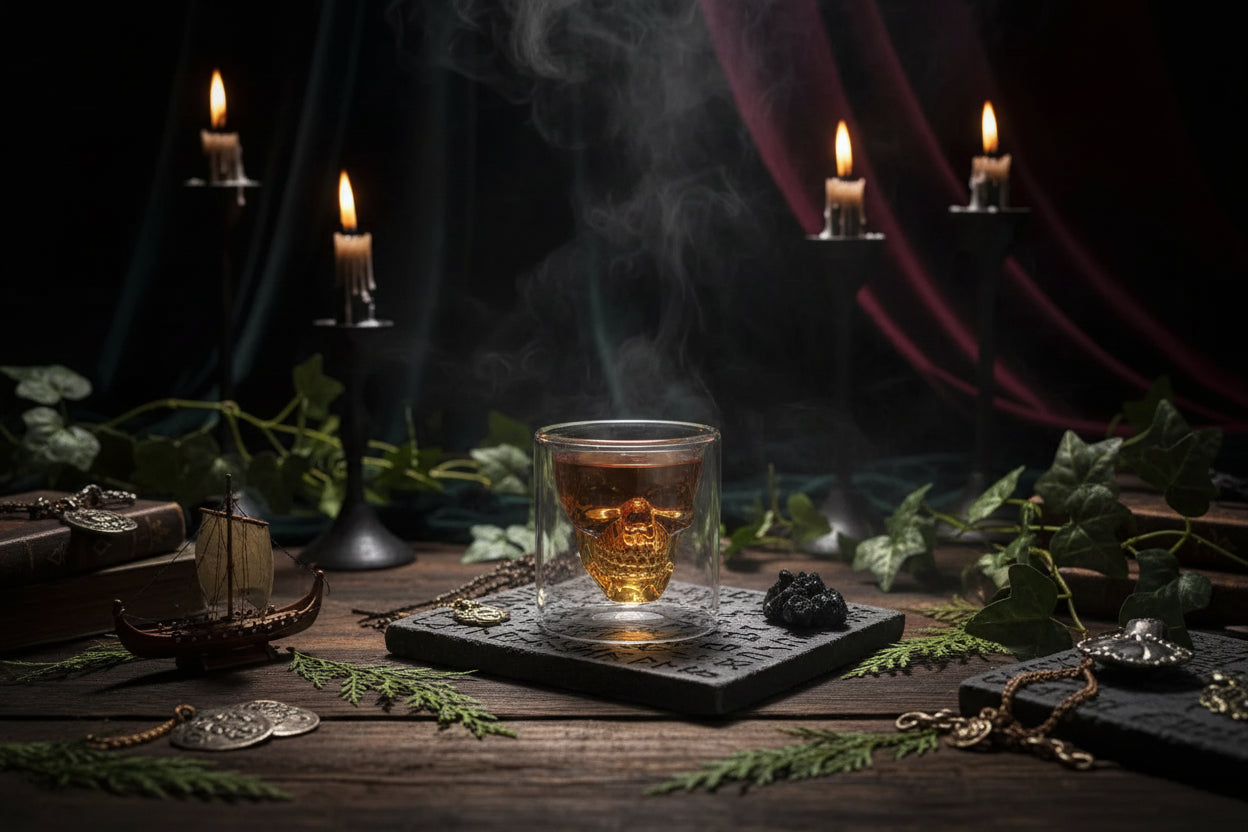Skull Crystal Glass - Sorceress Sanctuary