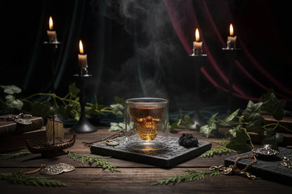 Skull Crystal Glass - Sorceress Sanctuary