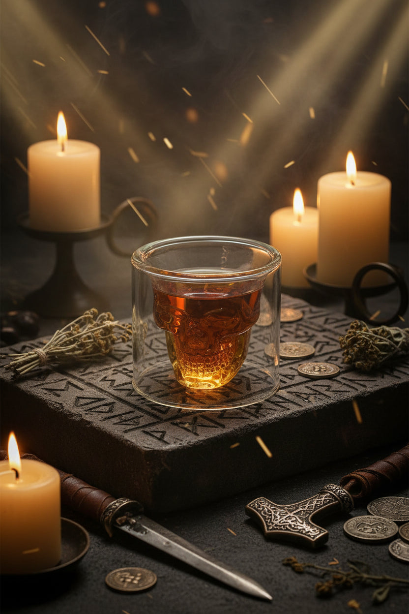 Skull Crystal Glass - Sorceress Sanctuary