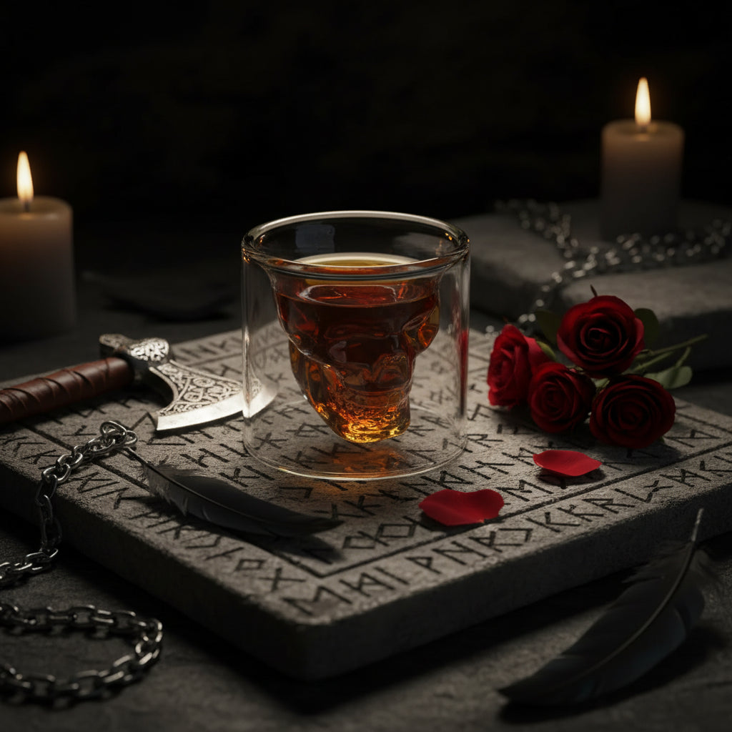 Skull Crystal Glass - Sorceress Sanctuary