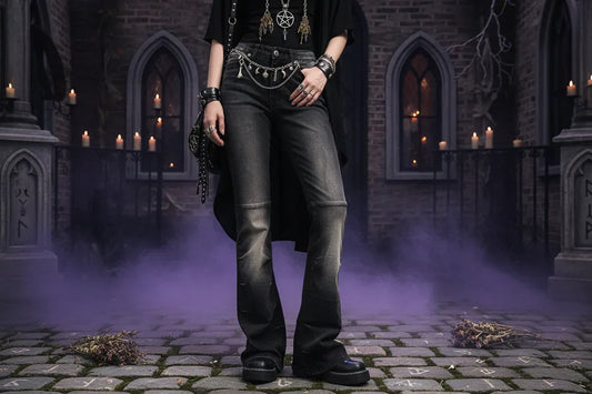 Smoke Wash Jeans - Sorceress Sanctuary Black / L-Black / M-Black / S