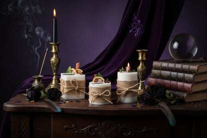 Smokeless Scented Candles - Sorceress Sanctuary Circle-Square