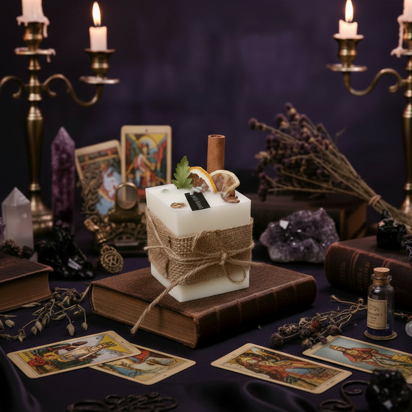 Smokeless Scented Candles - Sorceress Sanctuary Circle-Square