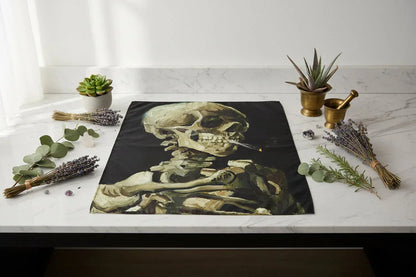 Smoking Skeleton Tapestry - Sorceress Sanctuary 150x100-150x130cm-150x230cm-150x100cm thick-150x130cm thick