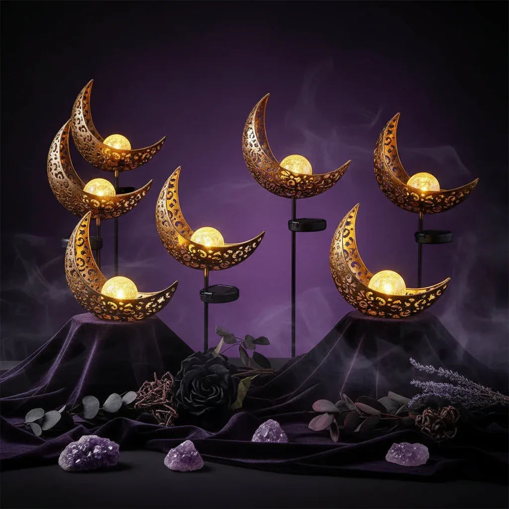 Solar Celestial Light - Sorceress Sanctuary White-Cutout-Flame lamp