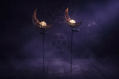 Solar Celestial Light - Sorceress Sanctuary White-Cutout-Flame lamp