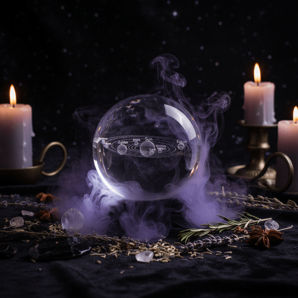 Solar Crystal Orb - Sorceress Sanctuary 6cm-8cm-10cm  