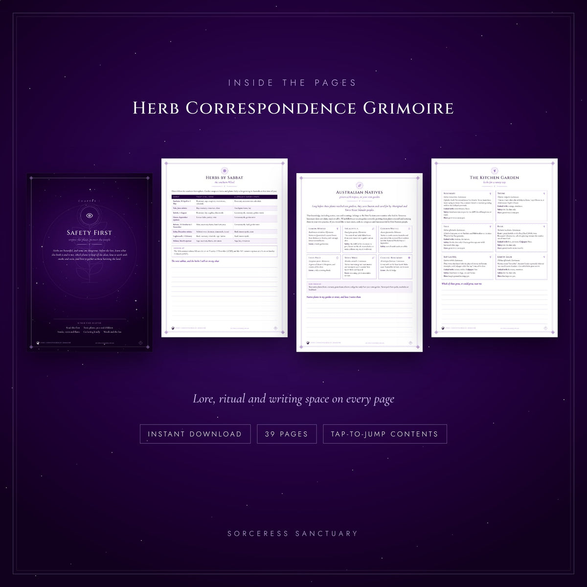 Herb Correspondence Grimoire
