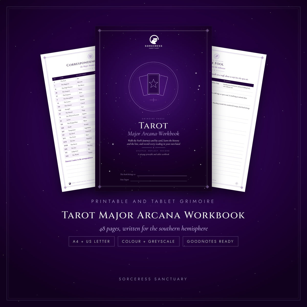 Tarot Major Arcana Workbook