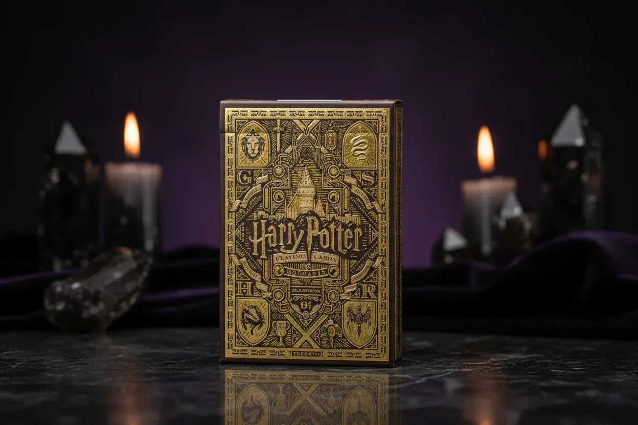 Spellcaster’s Playing Cards - Sorceress Sanctuary Red (Gryffindor)-Green (Slytherin)-Blue (Ravenclaw)-Yellow (Hufflepuff)
