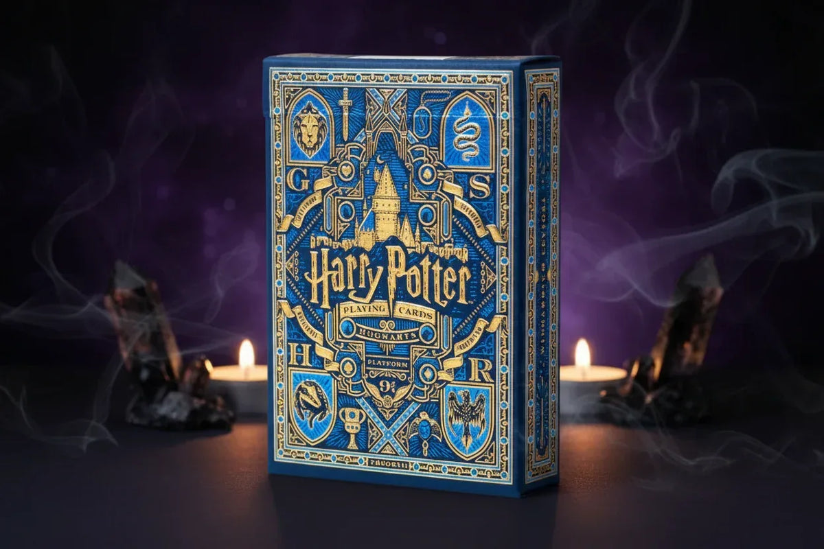 Spellcaster’s Playing Cards - Sorceress Sanctuary Red (Gryffindor)-Green (Slytherin)-Blue (Ravenclaw)-Yellow (Hufflepuff)