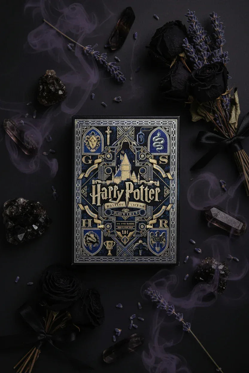 Spellcaster’s Playing Cards - Sorceress Sanctuary Red (Gryffindor)-Green (Slytherin)-Blue (Ravenclaw)-Yellow (Hufflepuff)