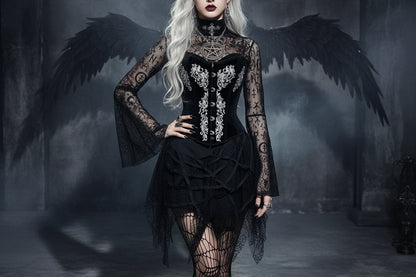 Spider Lace Skirt - Sorceress Sanctuary Black / S-Black / M-Black / L