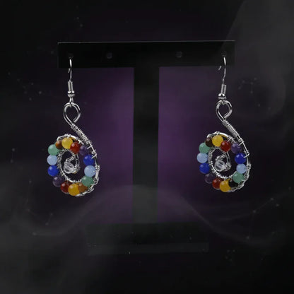Spiral Chakra Earrings - Sorceress Sanctuary Earring