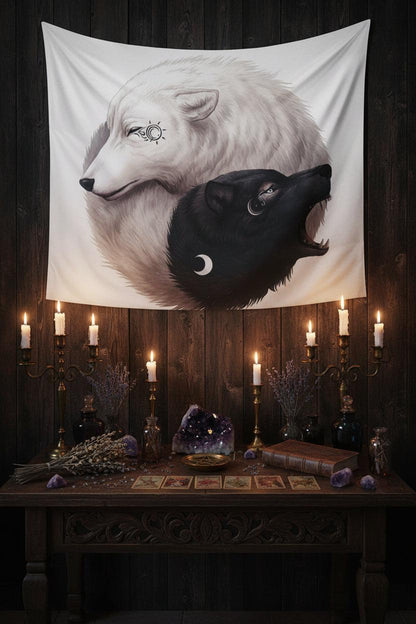 Spirit Wolf Tapestry Sorceress Sanctuary
