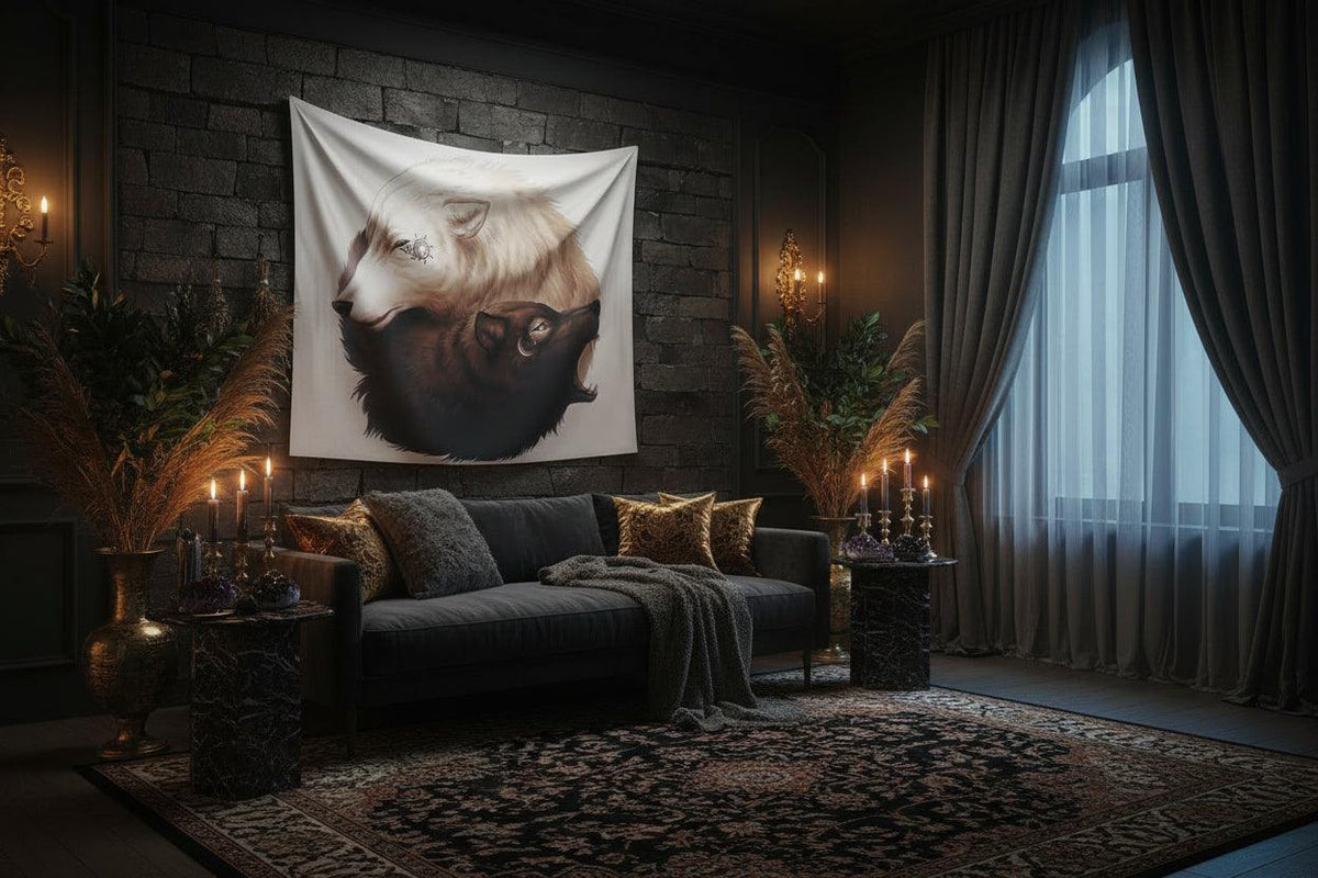 Spirit Wolf Tapestry Sorceress Sanctuary