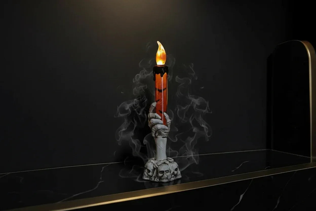Spooky Candle Lamp - Sorceress Sanctuary Green-Orange-Purple