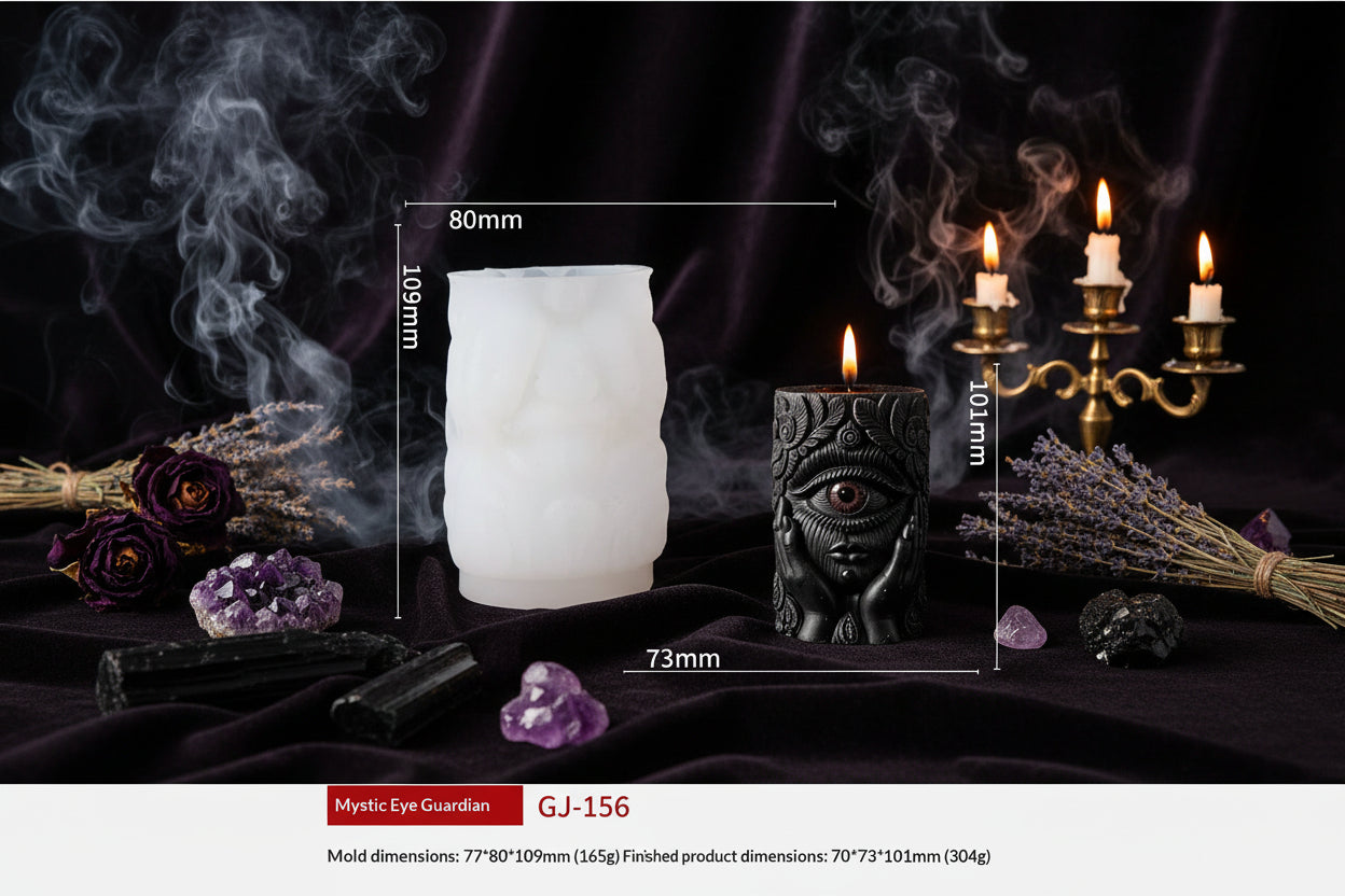 Spooky Candle Molds - Sorceress Sanctuary Guardians Heart-Mysterious Eye Guardian