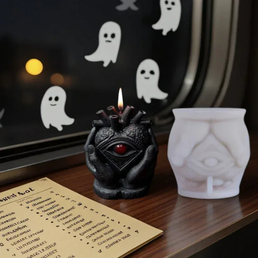 Spooky Candle Molds - Sorceress Sanctuary Guardians Heart-Mysterious Eye Guardian