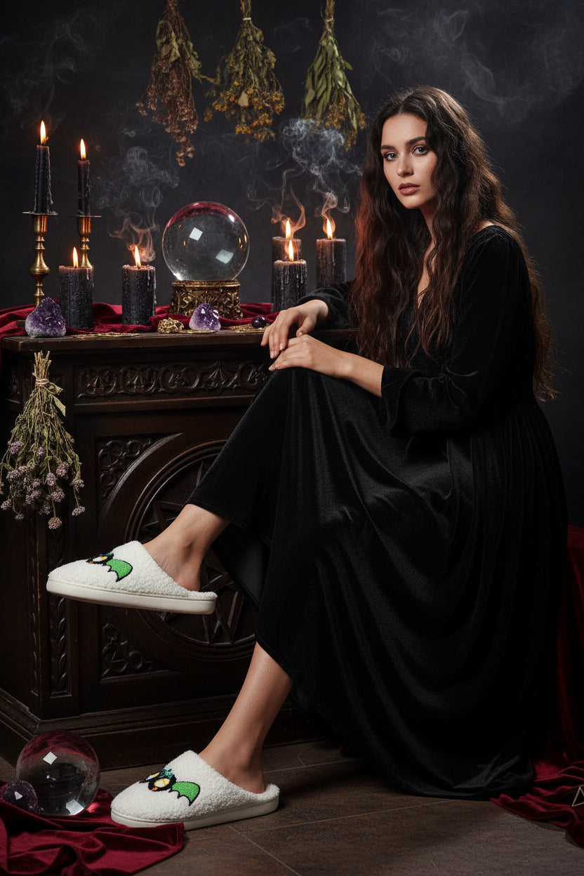 Spooky Comfort Slippers - Sorceress Sanctuary