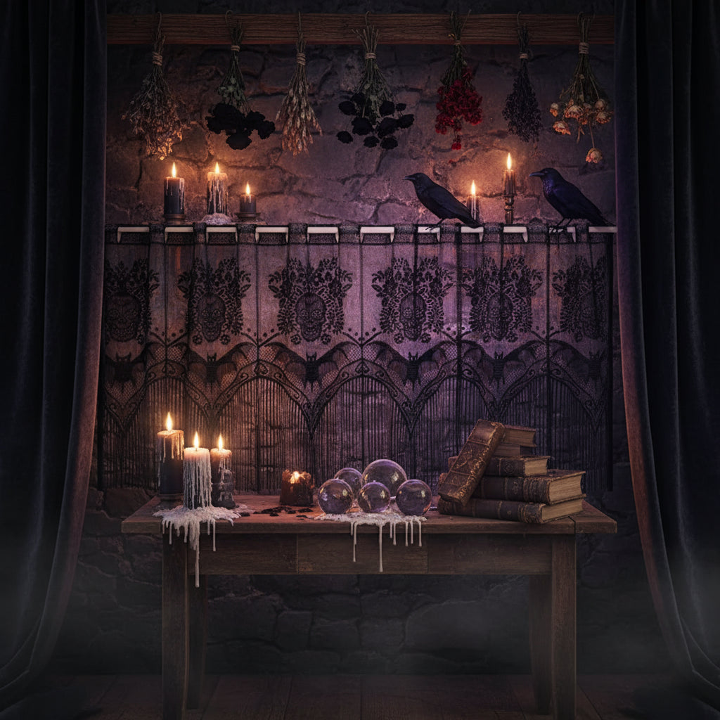 Spooky Curtain - Sorceress Sanctuary 150*52cm