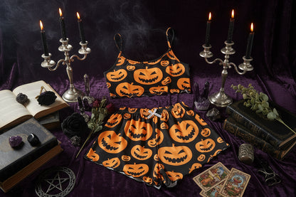 Spooky Pajama Set - Sorceress Sanctuary Halloween! / M-Purple Skeleton Hands / XL-Black Skeleton Hands / S-Black Skeleton Hands / M-Black Skeleton Hands / L