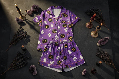 Spooky Pj Set - Sorceress Sanctuary Gray / XS-Gray / S-Gray / M-Gray / L-Gray / 3XL