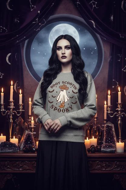Spooky Sweatshirt - Sorceress Sanctuary Burgundy / XS-Burgundy / S-Burgundy / M-Burgundy / L-Burgundy / XL