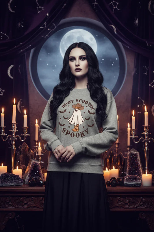 Spooky Sweatshirt - Sorceress Sanctuary Burgundy / XS-Burgundy / S-Burgundy / M-Burgundy / L-Burgundy / XL