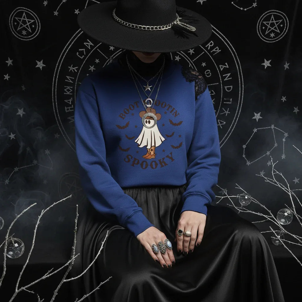 Spooky Sweatshirt - Sorceress Sanctuary Burgundy / XS-Burgundy / S-Burgundy / M-Burgundy / L-Burgundy / XL