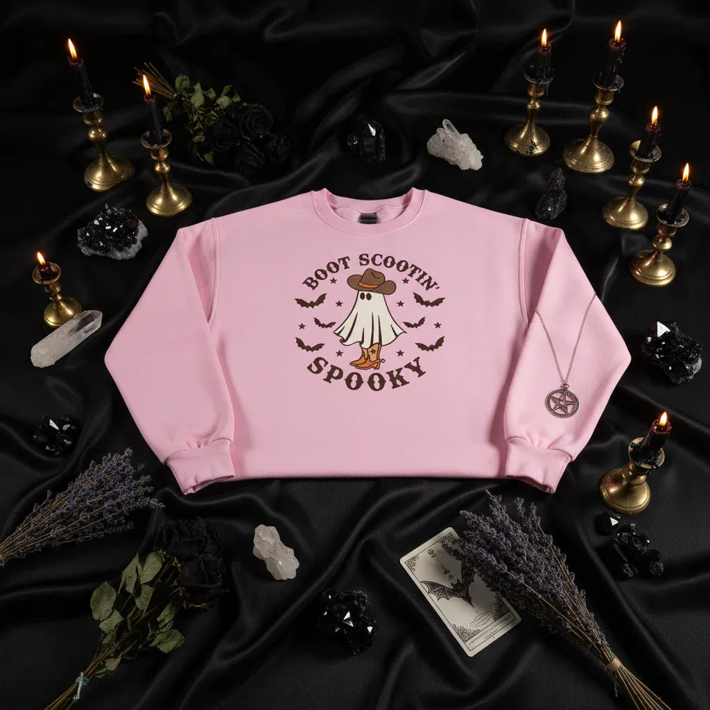 Spooky Sweatshirt - Sorceress Sanctuary Burgundy / XS-Burgundy / S-Burgundy / M-Burgundy / L-Burgundy / XL