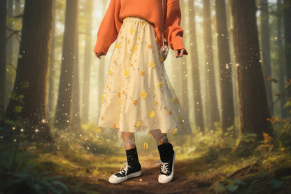 Spring Fairy Skirt - Sorceress Sanctuary Flower Skirt / Average Size