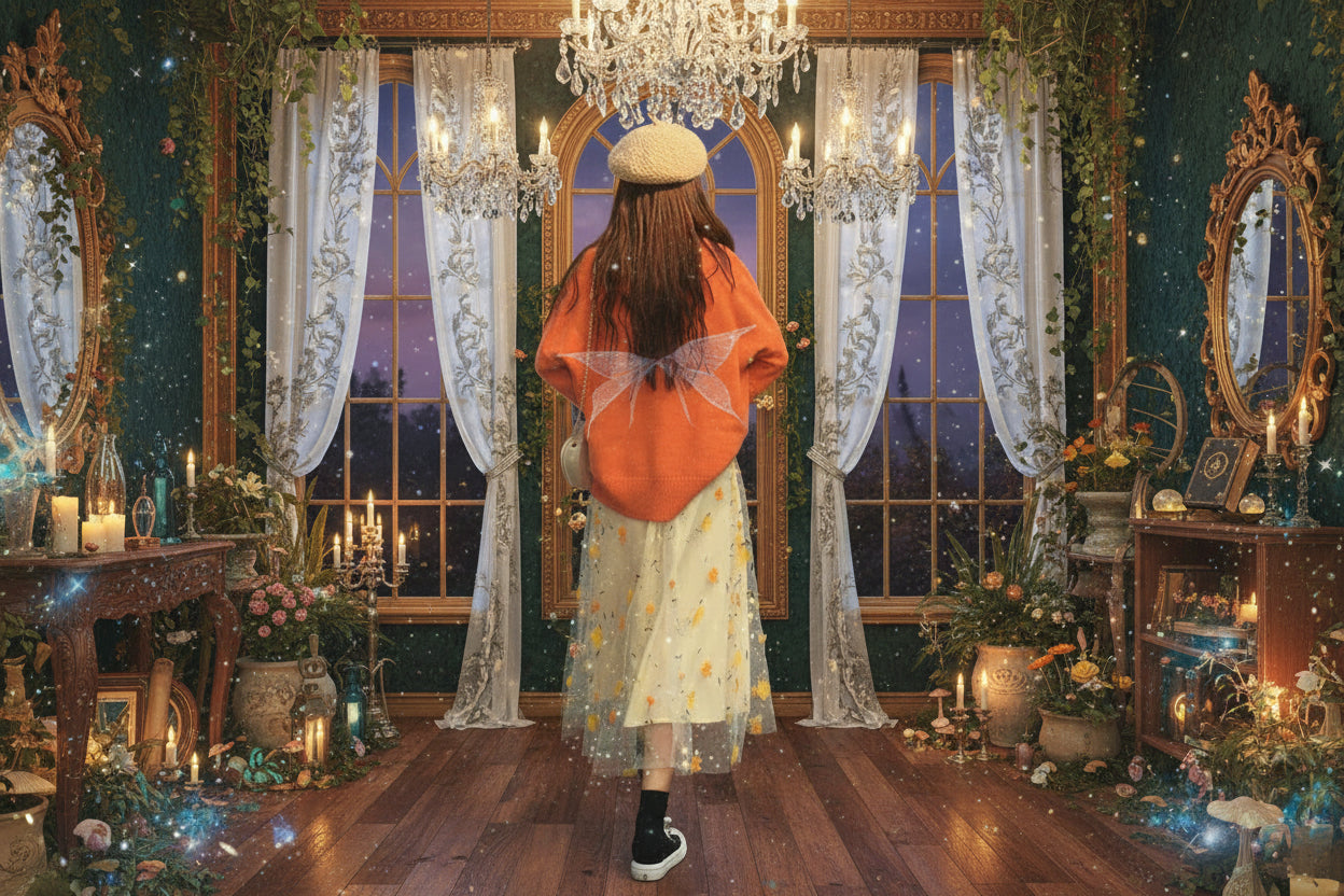 Spring Fairy Skirt - Sorceress Sanctuary Flower Skirt / Average Size