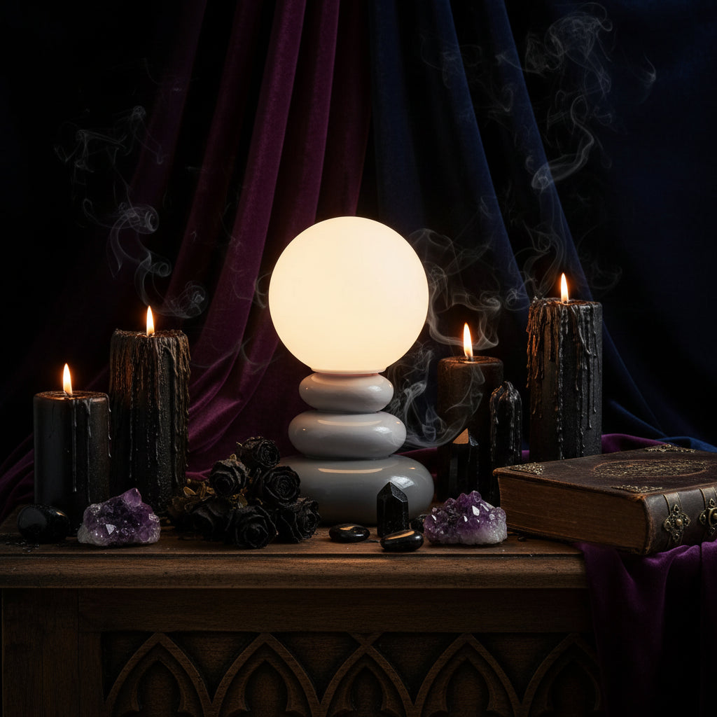 Zen Stacked Stone Lamp - Sorceress Sanctuary Gray / USB Dimming Three Colors-Blue / USB Dimming Three Colors-Orange / USB Dimming Three Colors-Blue / USB Monochrome Warm Light-Gray / USB Monochrome Warm Light